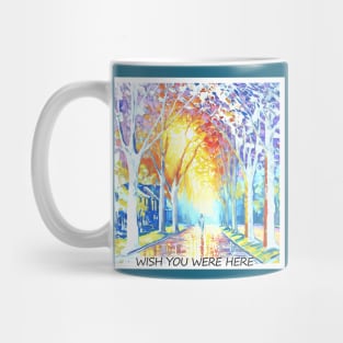 Wish you were here romantic miss you girlfriend boyfriend Pink Floyd Mug